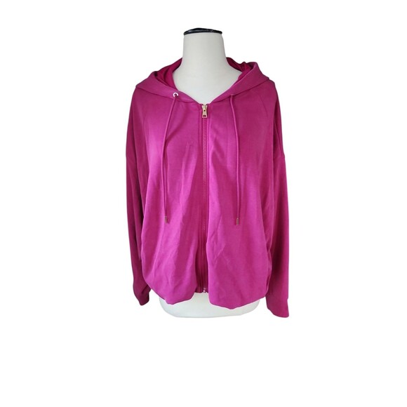 Athleta + Alicia Keys Hoodie Women's Size 2X Athleisure Gym Seasoft Fuschia Pink - Picture 2 of 8